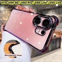 ราคา เคส Vivo V60 Pro V 60 V50 Lite 5Gเคส พร้อมตัวป้องกันกล้องนุ่มกันกระแทกใสหรูหรา Glitter ดีไซน์ใหม่ (44063489241)