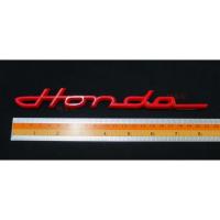 ราคา HONDA LOGO แผ่นป้ายตกแต่ง ฮอนด้า คลาสสิก ตัวอักษรแบบเขียน สีแดง HONDA CIVIC ACCORD CR-V HR-V JAZZ FIT STICKER โลโก้ (19279181797)