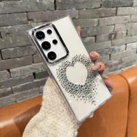 ราคา สําหรับ Samsung Galaxy S26/25/24/23ULTRA PLUS Rhinestone Love Clear Soft Case ฝาครอบป้องกันปลอก (48910277015)