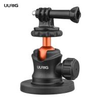 ราคา UURIG BH-07 Mini Ball Head กล้องขาตั้งกล้อง 1/4 นิ้วสกรูฐานแม่เหล็กกีฬากล้อง Mount Adapter สําหรับ DJI/ 11/10/9 Insta360 Action กล้อง (42180032733)