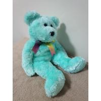 ราคา [พร้อมส่ง] TY // Beanie Baby //Sherbet ตุ๊กตาหมีเท็ดดี้สีเขียวมะนาว ขนนุ่ม เงาลื่น ก้นถ่วง งานหายากปี 2002 //ขนาด 35 cm. (53353104127)