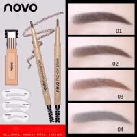 ราคา Novo 7 in 1 ชุดดินสอเขียนคิ้ว กันน้ํา พร้อมลายฉลุ (17306153074)