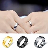 ราคา แหวนสแตนเลสธรรมดา 2 สี (สีทอง,สีดํา) ขนาด 6-9 สําหรับผู้ชาย & ผู้หญิง (42181274855)