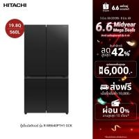 ราคา Hitachi ฮิตาชิ ตู้เย็นมัลติดอร์ 19.8 คิว 560 ลิตร French Bottom Freezer รุ่นR-WB640PTH1 สี Glass Clear Black (10086538454)
