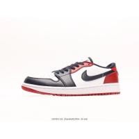 ราคา Nike Air Jordan 1 Low Golf ส่วนลดรองเท้าบาสเกตบอลสีขาวสีแดงสีดำขนาด 36-45 (26657711813)