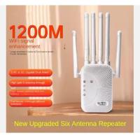 ราคา [ 6 เสาอากาศ ws 017 ] WIFI REPEATER 6 ANTENNA ( WS-017 ) / เครื่องมือขยายสัญญาณ WIFI (53653682308)