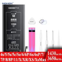ราคา ❤Nohon Battery For Apple iPhone SE 4s 5s 6 6s 7 8 Plus 4 5 5c X Xr Xs Max 6P 6sP 7P 11 High Capacity (18545261213)