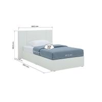ราคา INDEX LIVING MALL เตียงนอน รุ่นเมลตัน ขนาด 3.5 ฟุต - สีขาว (51005264630)