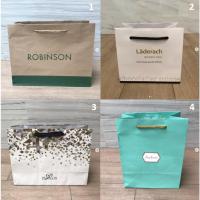 ราคา ถุง ถุงกระดาษ แบรนด์ ROBINSON โรบินสัน , Laderach และ Paragon พารากอน Audrey ใส่ขนม ใส่ของขวัญ ของแท้ ห้าง (22809190424)
