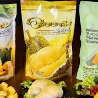 ราคา ทุเรียนหมอนทองอบกรอบ ทุเรียนฟรีซดราย ทุเรียน 100% ตราอร่อยจริง 210 กรัม (Freeze Dried Durian) (20971926193)