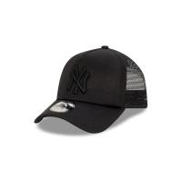 ราคา NEW ERA MLB NY New York Yankees 9FORTY A-FRAME Trucker Black Snapback Hat Cap (44859258752)