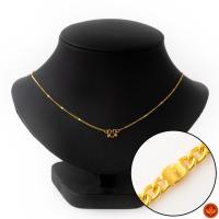 ราคา LSW สร้อยคอทองคำแท้ 1 สลึง (3.79 กรัม) ลายซีตรองแบนคั่นเงา NC-101 (3737666151)