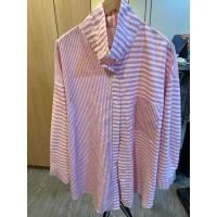 ราคา เสื้อเชิ้ตลายทาง แขนยาว สีชมพู (24788037236)