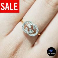 ราคา แหวนเพชรแท้น้ำ100 น้ำหนักเพชร 0.30 กะรัต ทองคำแท้9K{37.5%} (6745679261)