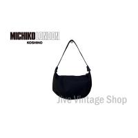 ราคา กระเป๋า Michiko London สะพายไหล่ผ้าไนลอน ทรง posh ใบกลาง ทรงครึ่งวงกลม เก๋ มินิมอล เรียบหรุ มือสอง สภาพดี จากตู้ญี่ปุ่น (25976164029)