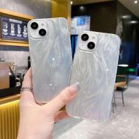 ราคา ชุดเหมาะสําหรับ IMDmaxpro13151214เคสโทรศัพท์ Pro ขายส่งสองชั้น Apple Feather Yarn Silver iphone16 IFR9 (41727543560)