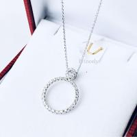 ราคา Princelyจี้เพชรแท้พร้อมสร้อยทองคำขาวNo.016ของแท้100%มีบัตรรับประกัน (27773730494)