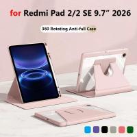 ราคา สําหรับXiaomi Redmi Pad 2 9.7 นิ้ว 2026 MiPad 2 SE 9.7 Poco Pad X1 Pad 8 Pro 11.2 7 6 5 Pro SE 11 "K Pad Mini 2 8.8 การหมุน 360 องศาแบนป้องกันปลอกกันกระแทกฝาครอบ (47160102022)