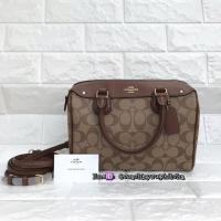 ราคา COACH W MINI BENNETT SATCHEL IN SIGNATURE : F58312 (coachbysuphitcha) (952982827)