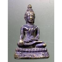 ราคา Antig on Shopee 1974 รูปหล่อสมเด็จพระพุทธ หลวงพ่อเหลือ วัดสร้อยทอง เนื้อทองเหลืองรมดำ หล่อตัน (22942863402)