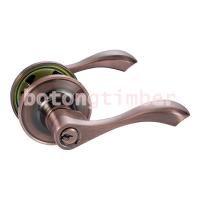 ราคา ISON by ISEO ลูกบิดเขาควาย lever lock สีทองแดง พร้อมกุญแจ 3ดอก (1253419525)