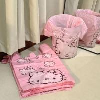 ราคา 50ชิ้น ถุงขยะ Hello KT ถุงพลาสติกลายการ์ตูน ถุงหูหิ้วพลาสติก ถุงหูหิ้ว พิมพ์ด้านเดียว (43611854152)