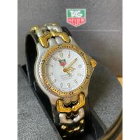 ราคา TAG HEUER ก้างปลา Boy Size Automatic Chronometer หน้าปัด 34 mm ขอบทอง 18K (41457671376)