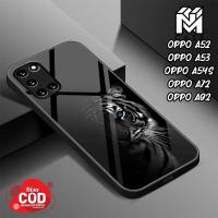 ราคา NM Case OPPO A52 / A53 / A54S / A72 / A92 - เคสแฟชั่น Tiger Casing Hp Case Softcase Hardcase Back Protector Hp Hardcase 2D Glossy Hp Case Glass Kaca Case เงา Hp Kesing Hp Kesing (46952702387)