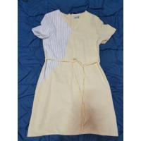 ราคา (เสื้อผ้ามือ2)​ เดรสสีเหลือง​ สุภาพ​ (6842853357)