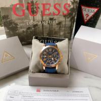 ราคา มีเข็มบอกวัน,วันที่ สายซิลิโคนสีน้ำเงิน ✨ นาฬิกา Guess GW0708G3 PARKER BLUE (27236095350)