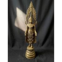 ราคา พระสมเด็จองค์ปฐม ปางเปิดโลก สูง18 นิ้ว หลวงพ่อฤาษีลิงดำ วัดท่าซุง ปี 2530 เนื้อทองเหลือง (42361367125)