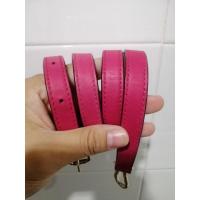ราคา USED COACH STRAP Long สายกระเป๋าโค้ชมือสอง สีชมพูบานเย็น ของแท้100% (4285817197)