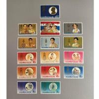 ราคา แสตมป์ทองชุดมหามงคลเฉลิมพระชนมพรรษา5รอบ(ชุด1-3) ปี2530 ครบชุด15ดวง (40476446499)
