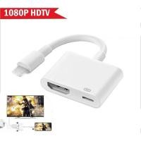 ราคา สายต่อมือถือเข้าทีวี สายต่อโทรศัพท์เข้าทีวี Light to HDMI Jack Audio TV Adapter Cable (สำหรับ ไอ5～14pro max ไอแพด) (25901682019)