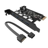 ราคา (PVU3-4P-V1)ORICO USB3.0 4-Port PCI-E Expansion Card (672074194)