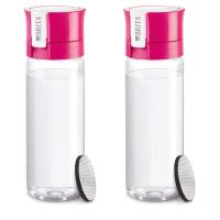 ราคา Brita Water Bottle, 600ml, Direct Drinking, Portable Water Purifier Bottle, Set of 2 with 1 Cartridge Each, Fill & Go, Pink [Japan Specifications, Official Japanese Product] (28787095811)
