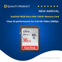 ราคา การ์ดหน่วยความจํา SanDisk 16GB Ultra UHS-I SDHC (คลาส 10) (47108866445)