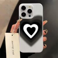ราคา เคสไอโฟน iPhone 15 14 13 เคส ไอโฟน11 12 ProMax 7 8Plus X XSMax XRความรักสีดำไล่ระดับสี เคสโทรศัพท์มือถืออะคริลิคใส กันกร (28020066429)