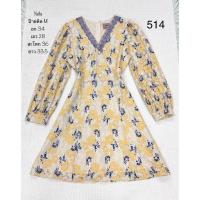 ราคา (514) เดรสลูกไม้แขนยาวสีเหลือง ป้าย Yada ไซส์ M (55961358045)