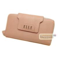 ราคา ELLE แท้!!! กระเป๋าสตางค์ใบยาวซิปรอบ หนังลายเงา (523602056)