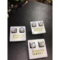 ราคา ต่างหูมูนสโตนตัวเรือนเงิน (12351473667)