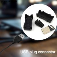 ราคา CLEIGHTEEN Mini USB Male Connector, Mini USB Jack DIY USB 2.0 Jack, 5Pin Plug Socket Data Cable Connector Male Plug Socket Connector 4 In 1 ประกอบสายไฟพร้อมฝาครอบพลาสติก (43530925125)