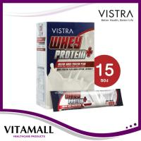 ราคา Vistra Whey Protein Plus วิสตร้า เวย์ โปรตีน 15 ซอง กลิ่นวานิลลา (49606602514)