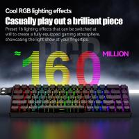 ราคา 68 Keys Gaming Mechanical Keyboard RGB Wired Keyboard 60% Layout Hot-Swap (41881404760)