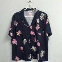 ราคา เสื้อฮาวาย ฮาวายลายใบไม้ชมพู (833861381)