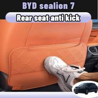 ราคา สําหรับ Byd sealion 7 ของแต่ง เบาะด้านหลังแผ่นป้องกันการเตะ แผ่นกันรอยพนักพิงอุปกรณ์ตกแต่งภาย ในรถยนต์ ทำจากหนังเทียม (25746245744)