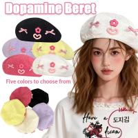 ราคา 2026 ใหม่ โดปามีน หมวกเบเรต์, หมวกหวานสไตล์ญี่ปุ่น, อารมณ์ของผู้หญิง, ผิวยุติธรรม, หมวกจิตรกรสีชมพูกุหลาบ, สไตล์บางฤดูร้อนทําให้ใบหน้าดูเล็กกว่า 花巴 多贝雷帽 (54758487260)