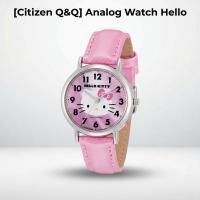ราคา [Citizen Q&Q] Analog Watch Hello Kitty Waterproof Leather Strap Made in Japan 0017N001 Ladies Pink (57055640207)