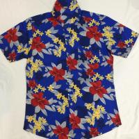 ราคา [3สี]เสื้อเชิ้ตแขนสั้นลายดอกกล้วยไม้ เชิ้ตฮาวาย เชิ้ตวินเทจ (839735093)