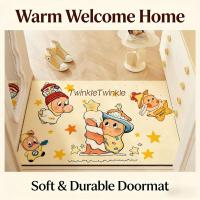 ราคา น่ารักสีเหลืองการ์ตูน Twinkle Twinkle พรมพรมเช็ดเท้าลื่นห้องน้ําพรมพรมสําหรับห้องนอนพรมสําหรับ Live Room Home Decor (50107599015)